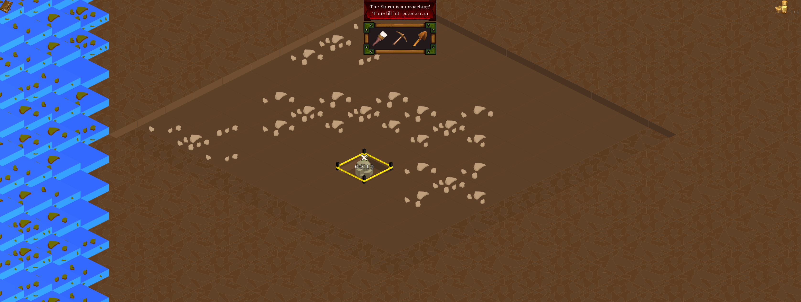 Archeological Emergency gameplay screenshot — Flood is here!