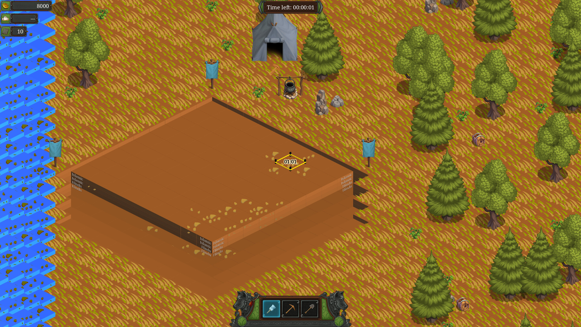 Archeological Expedition gameplay screenshot — Flood is here!